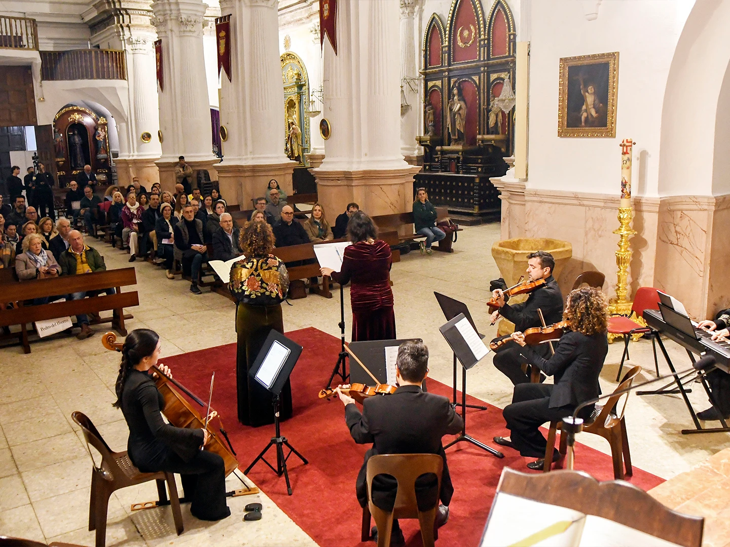 Imagen del concierto de ESEMBLE AMATISSE en la Iglesia de África de Ceuta